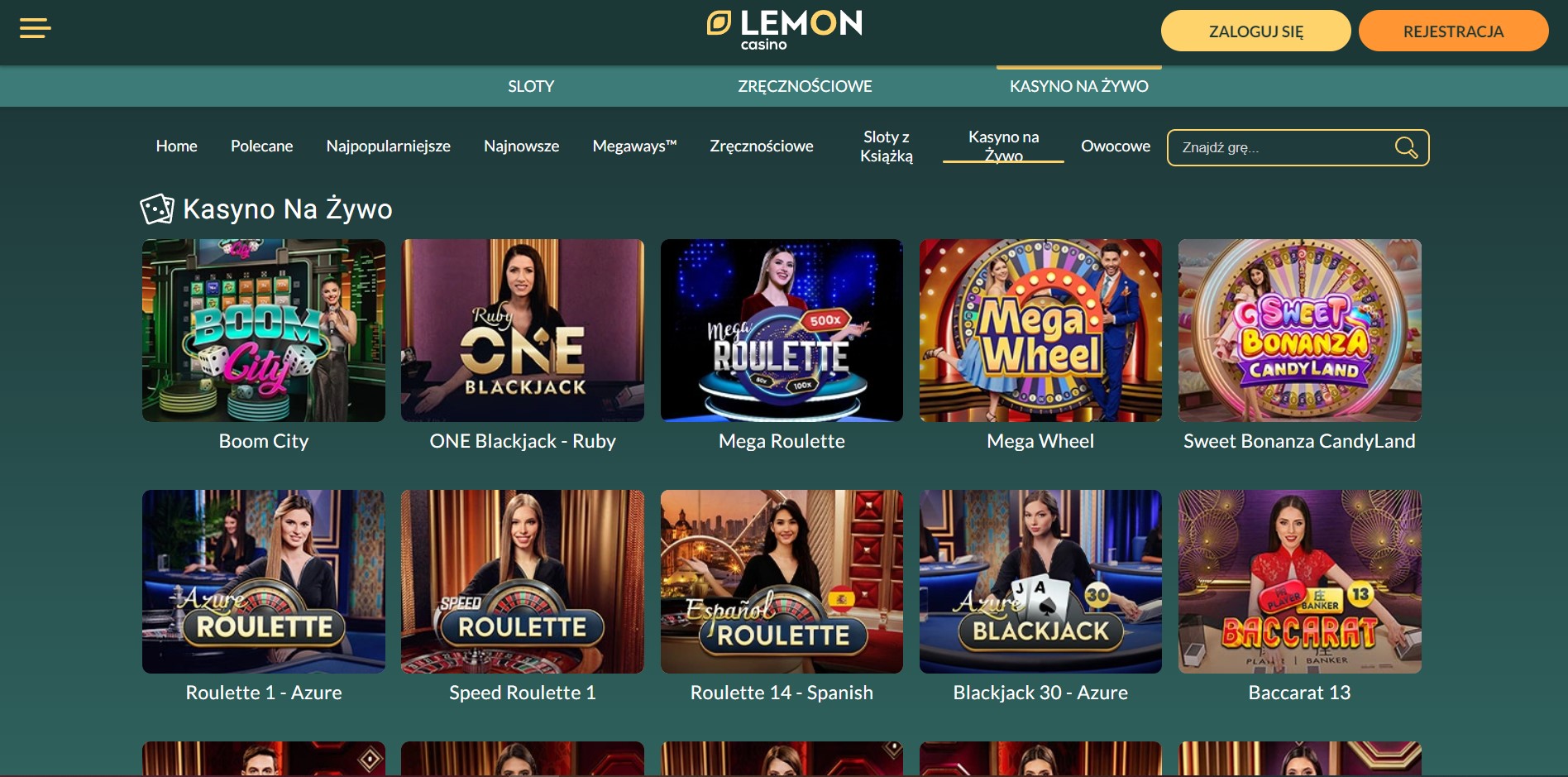 Aplikacja Lemon Casino